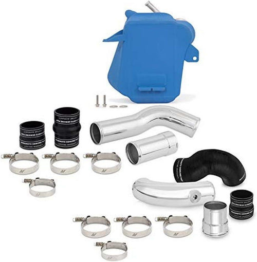 Mishimoto MMINT-F2D-11KBLP Air-To-Water Intercooler Compatible with Ford 6.7L Powerstroke 2011-2016 Silver