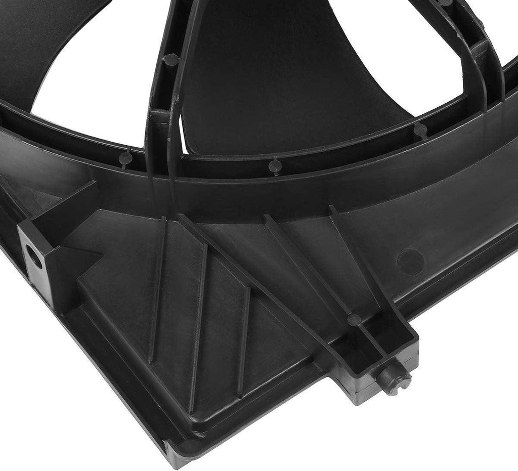 OEM-RF-0215 Factory Style Radiator Cooling Fan Assembly Cooling Efficiency Improved Direct Replacement [Compatible with 04-08 Mazda RX-8] Black