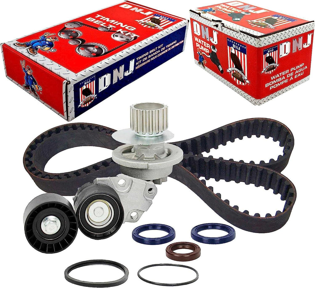 DNJ TBK309WP Timing Belt Kit with Water Pump for 1999-2002 / Daewoo/Lanos / 1.6L / DOHC / L4 / 16V / 98Cid