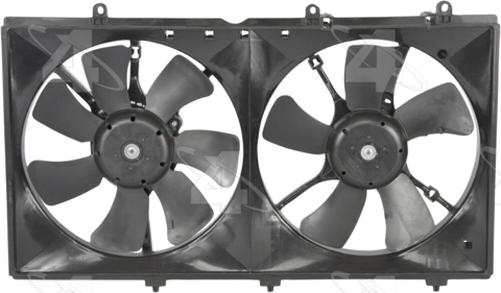 Four Seasons Dual Radiator and Condenser Fan Assembly for 02-07 Lancer 76163