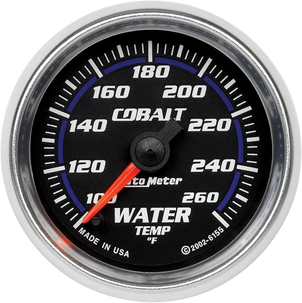 6155 Cobalt Full Sweep Electrical Water Temperature Gauge, 2 1/16"