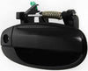 for Chevy Aveo Exterior Door Handle Front Passenger Side Smooth Black 2004-2008 | with Key Hole | Trim:All Submodels | GM1311173 | 96409549