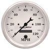 5 in. SPEEDOMETER 0-120 MPH OLD-TYME WHITE - greatparts