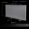 OEM-RA-2680 OE Style Aluminum Core Radiator Compatible with 04-05 Acura TSX AT, 28-1/4" W X 15-3/4" H X 5/8" D, 1-1/4" Inlet / 1-1/4" Outlet