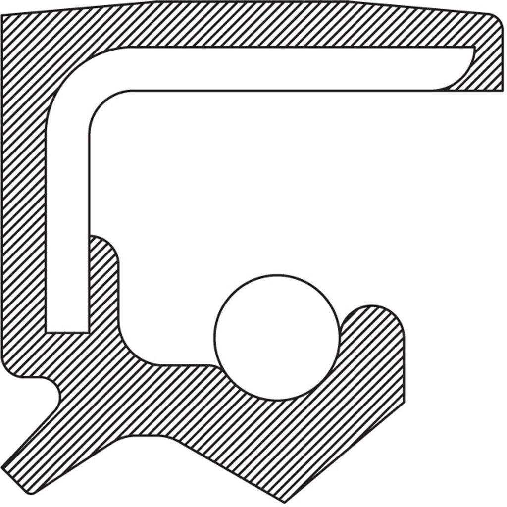 National Engine Crankshaft Seal for Mercedes-Benz 710288