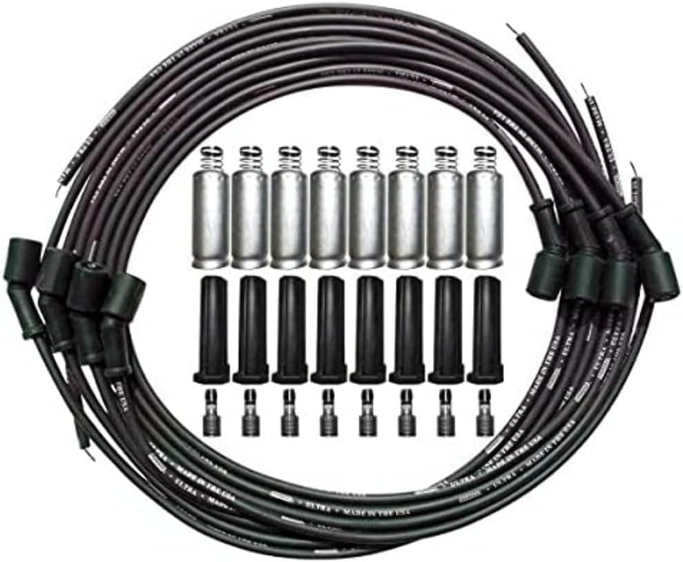 51011 Ultra Series Black Universal Spark Plug Wires, GM LS, Straight Plug Ends