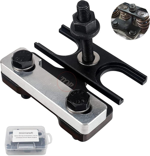 Upgrade 67605 Valve Spring Compressor Tool Higher Nut Compatible with 4.8 5.3 5.7 6.0 6.2 LS1 LS2 LS3 LS6 Chevy LSX Camaro, Corvette, Trans Am, GTO, G8, CTS V, GM Trucks, W/T Mark& Storage Box