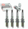 4 Pc NGK V-Power Spark Plugs Compatible with Saturn SC2 1.9L L4 1993-2002