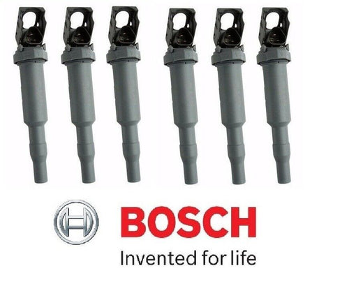 OEM BOSCH Set of 6 Ignition Coils 12137594936 / 0221504465 for BMW E60 E85 E90