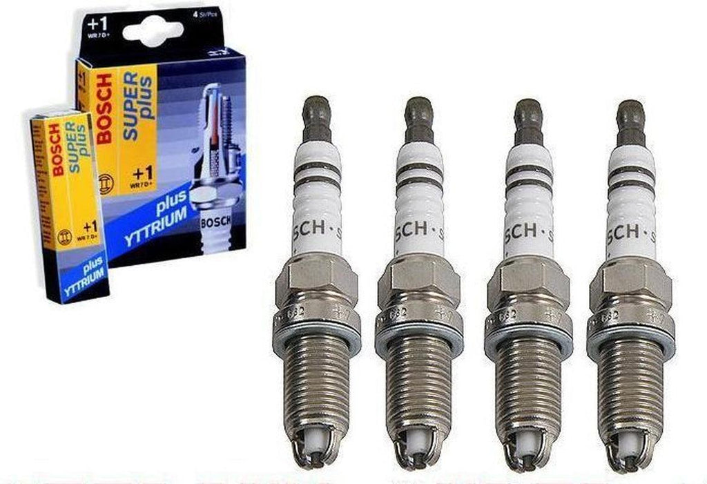 VW 2.0L BOSCH FR7LDC+ SUPER plus YTTRIUM SPARK PLUG 4-PCS 7402