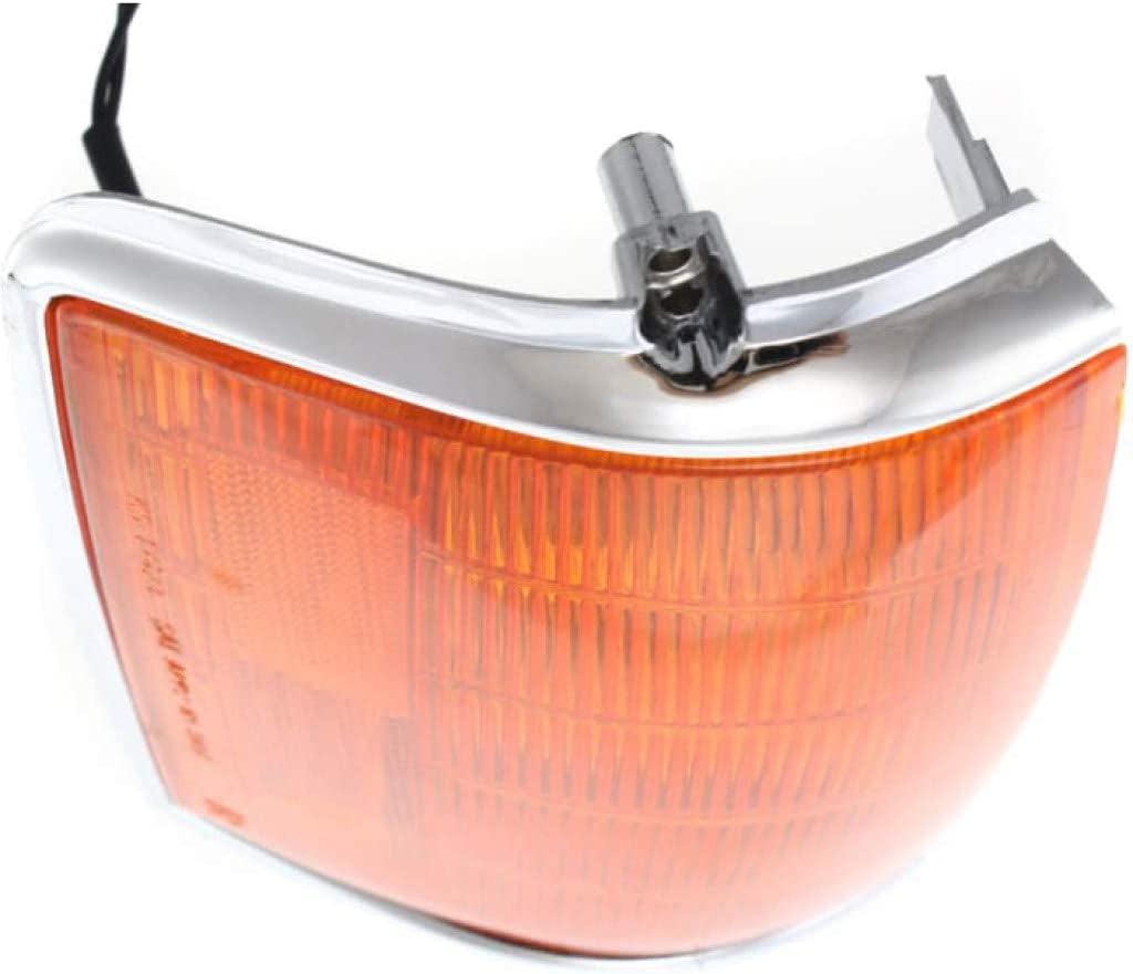 Compatible with Toyota Runner Corner Light 1987 1988 1989 Passenger Side | W/Chrome Trim | 4WD Amber Lens | TO2521121 | 8161089168