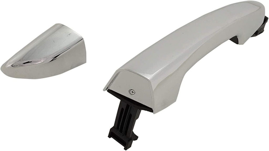 Exterior Front Door Handle Compatible with 2015-2018 Hyundai Sonata All Chrome with Cover (Hybrid MDL 16-17) Passenger Side