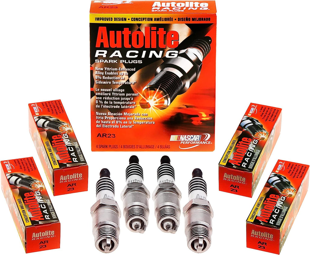 AR23-4PK High Performance Racing Resistor Spark Plug, 4 Pack