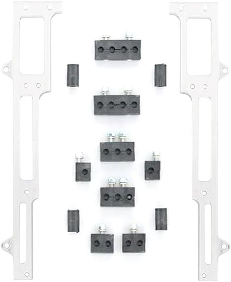 1101S Satin Spark Plug Wire Loom Set for Small Block Chevy
