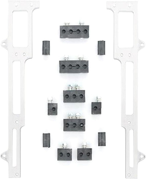 1101S Satin Spark Plug Wire Loom Set for Small Block Chevy