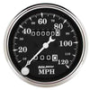 3-1/8 in. SPEEDOMETER 0-120 MPH OLD TYME BLACK - greatparts