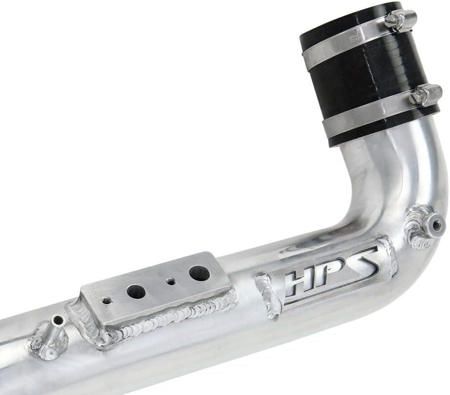 HPS Performance Polished Upper Charge Pipe Cold Side Compatible for 2018-2022 Honda Accord 1.5L Turbo, 17-134P