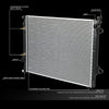 OEM-RA-2802 OE Style Direct Fit Aluminum Cooling Radiator Compatible with 05-15 Tacoma, 25-5/8" W X 21-3/16" H X 1" D, 1-3/8" Inlet, 1-3/8" Outlet