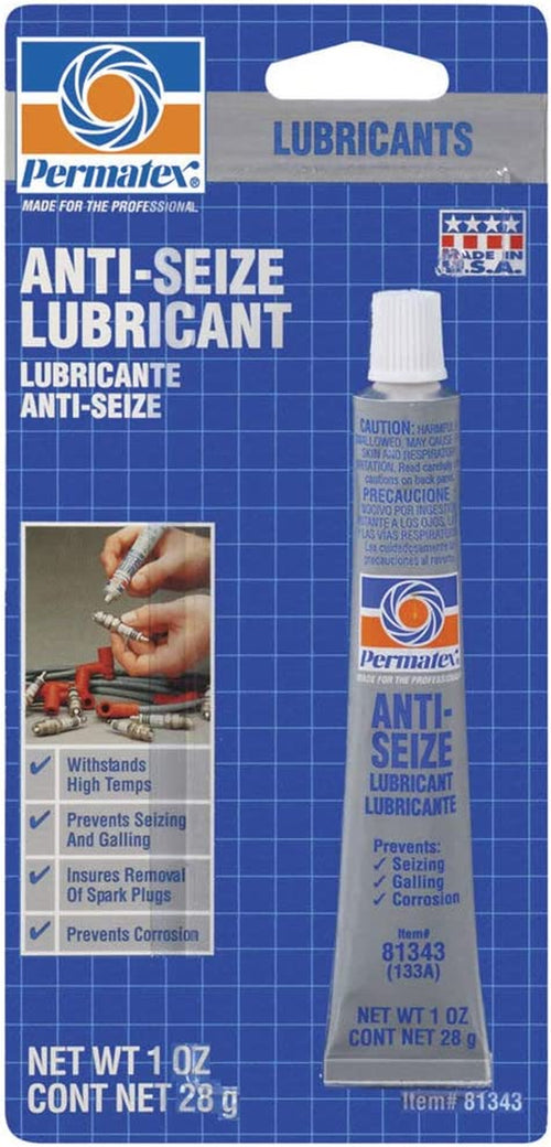 Permatex 81343 Anti-Seize Lubricant, 1 Oz. Tube , White