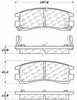 Rear Disc Brake Pad for Lesabre, Park Avenue, Deville+More (103.07140)