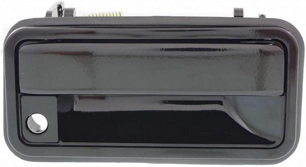 for Chevy K1500 Suburban Exterior Door Handle Front Passenger Side Textured Black 1992-1999 | with Key Hole | Trim: Base/Silverado | GM1311132 | 15742230