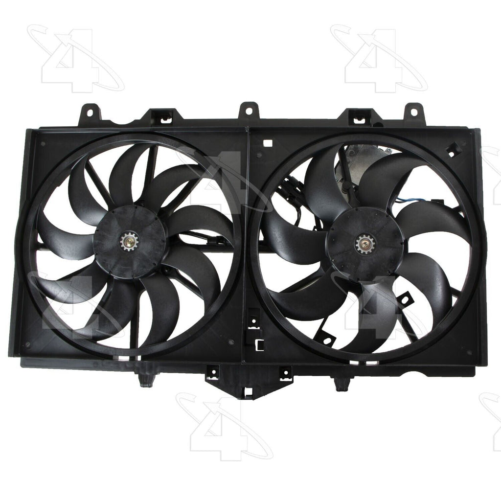 Four Seasons Dual Radiator and Condenser Fan Assembly for 14-17 Q50 76398