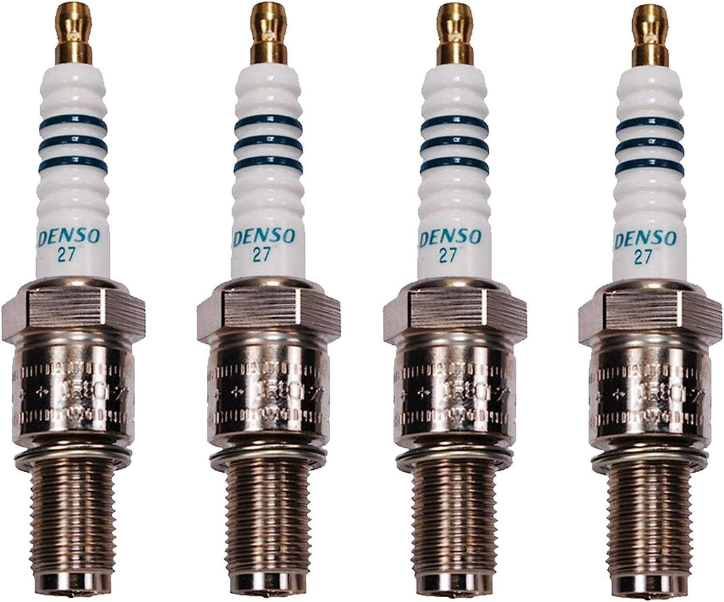 Denso Set of 4 Iridium Racing Spark Plugs Gap 0.027 for Mazda RX-7 1.1 1.3 R2