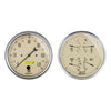 2 PC. GAUGE KIT 5 in. QUAD & SPEEDOMETER 240-33 O ANTIQUE BEIGE - greatparts