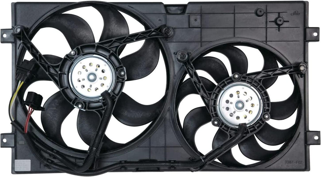 TYC 621000 Cooling Fan Assembly Compatible with 1998-2007 Volkswagen Beetle, Black