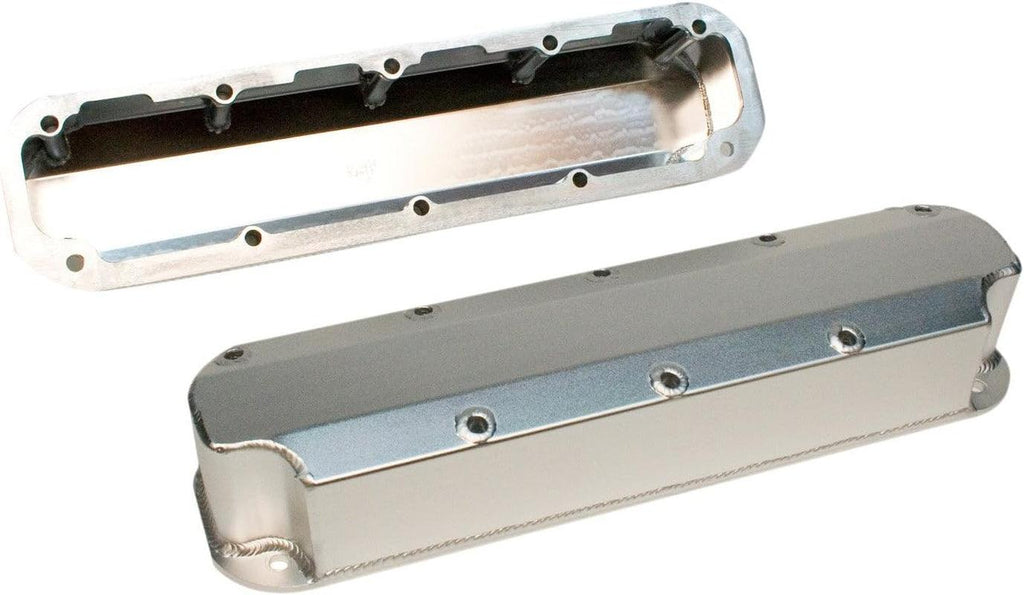 PRW  Satin Silver Aluminum Fabricated Valve Cover - Pair