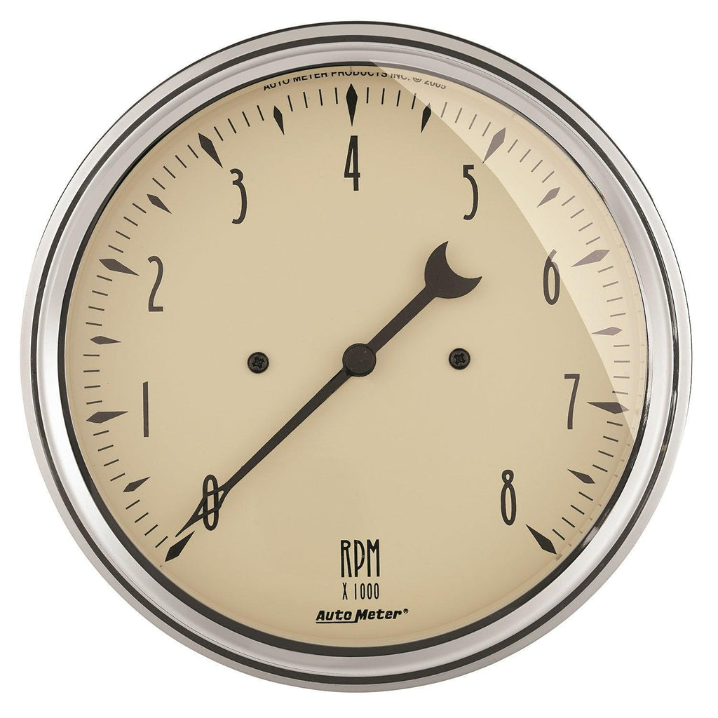 5 in. IN-DASH TACHOMETER 0-8000 RPM ANTIQUE BEIGE - greatparts