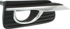 Fog Lamp Molding Compatible with 2014-2017 Infiniti Q50 Cover Finisher with Chrome Bezel Base/(Hybrid Standard Type)/Premium Models Passenger and Driver Side
