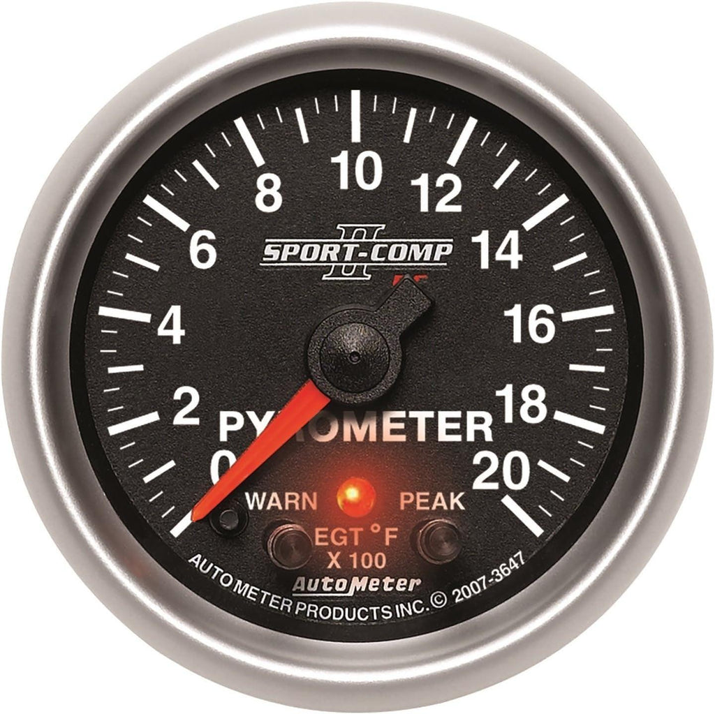3647 2-1/16" 0-2000 F Full Sweep Electric Pyrometer E.G.T. (Exhaust Gas Temperature)