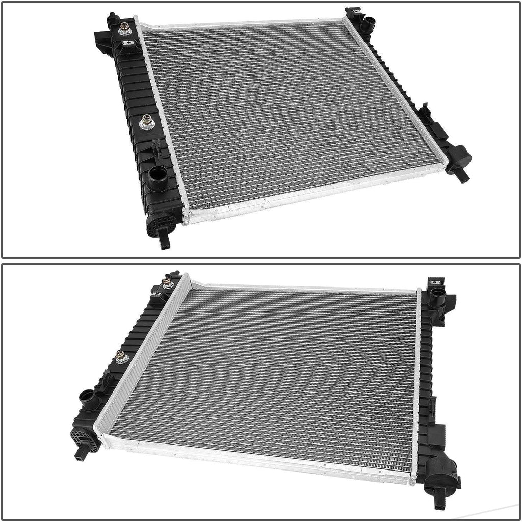 OEM-RA-13240 1-Row Aluminum Core Radiator Compatible with 10-11 SRX /2011 9-4X 3.0L V6,24-7/16" W X 22" H X 1" D,1-3/8" Inlet / 1-3/8" Outlet