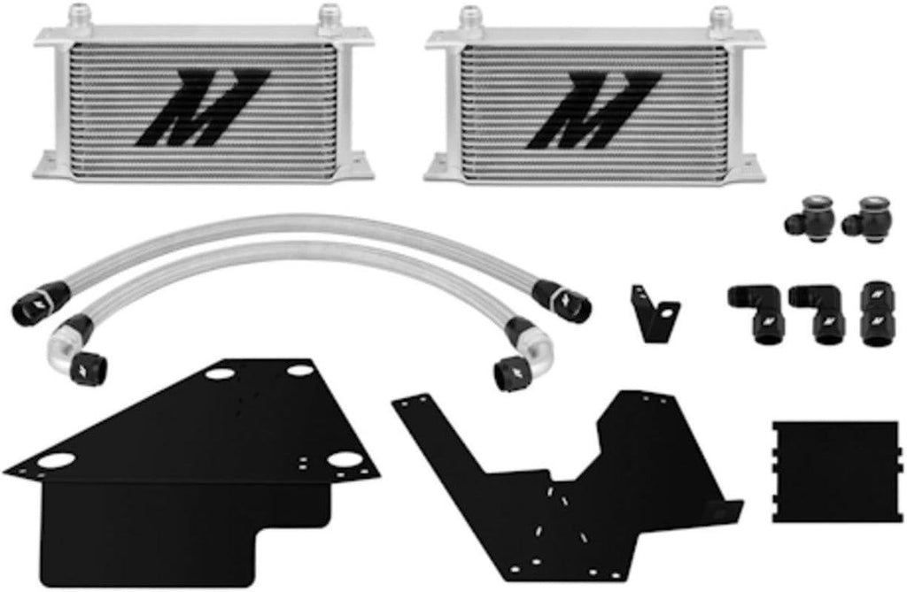 MMOC-EVO-08 Oil Cooler Kit Compatible with Mitsubishi Lancer Evo X 2008-2015 Silver