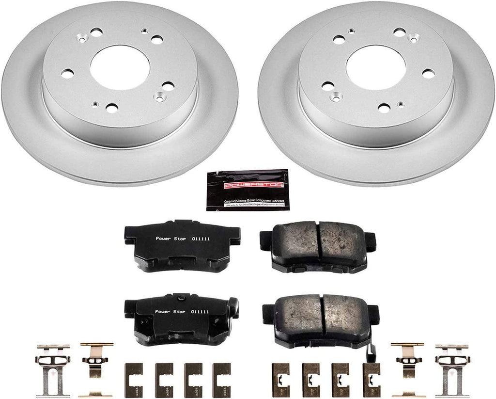 CRK1243 Coated Brake Rotor & Ceramic Brake Pads- Rear