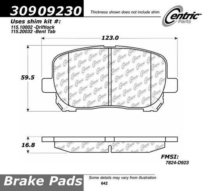 Stoptech Front Disc Brake Pad for Vibe, Corolla, Matrix (309.09230)