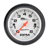 2-5/8 in. TACHOMETER 0-8000 RPM WHITE PRO-CYCLE - greatparts