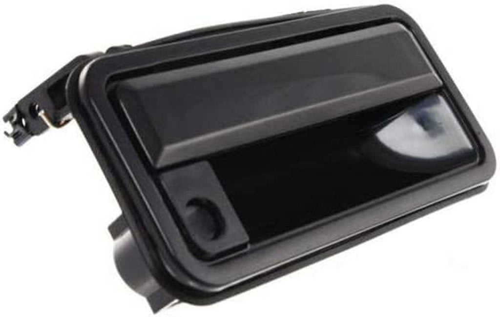 Door Handle Compatible with Chevy C/K Full Size P/U 88-00 Front RH and LH outside Smooth Black Metal W/Keyhole