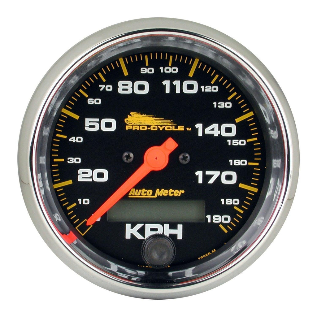 3-3/4 in. SPEEDOMETER 0-120 MPH BLACK PRO-CYCLE - greatparts