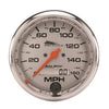 3-3/4 in. SPEEDOMETER 0-160 MPH SILVER PRO-CYCLE - greatparts