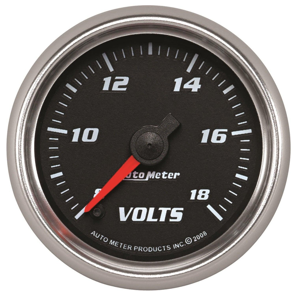 2-1/16 in. VOLTMETER 8-18V BLACK PRO-CYCLE - greatparts