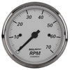 3-1/8 in. IN-DASH TACHOMETER 0-7000 RPM AMERICAN PLATINUM - greatparts