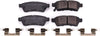 17-1100, Z17 Rear Ceramic Brake Pads with Hardware