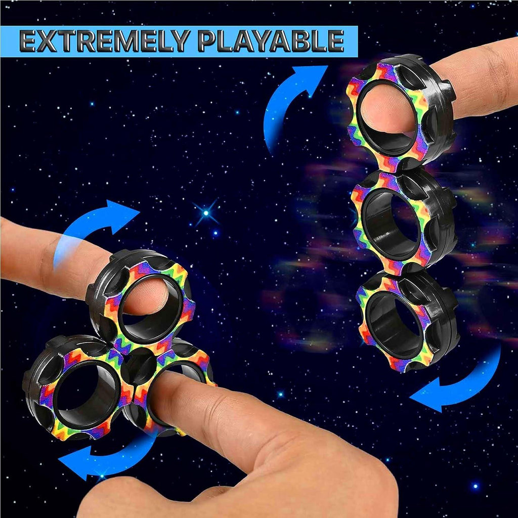 Dr.Kbder 5Pcs Fidget Toys Adults Set, Autism Sensory Toys Pack with Figette Cube Magnetic Rings Fidget Pad ADHD Stress Relief Toys for Kids Teen, Cool Gadget Desk Spinner Christmas Stocking Stuffer…