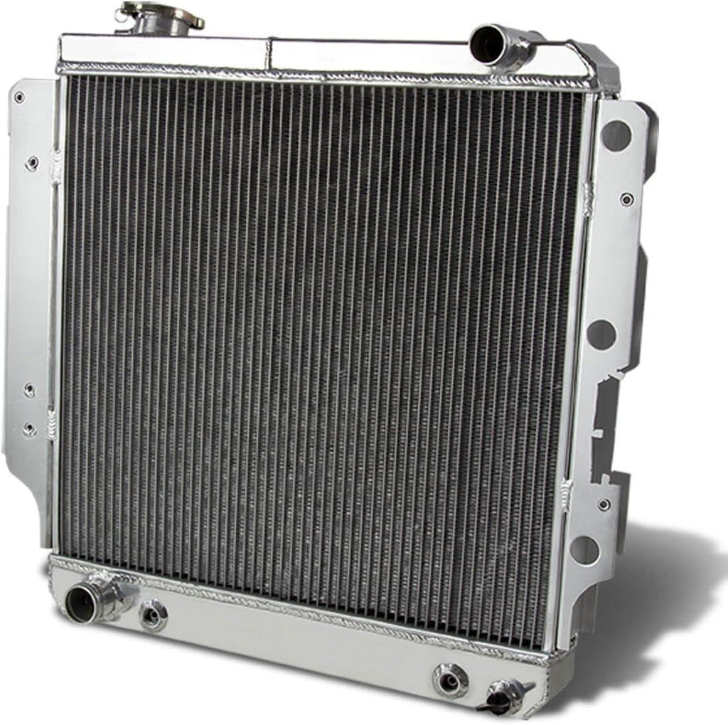RA-JEEP87-3 Aluminum Racing Radiator,Metallic