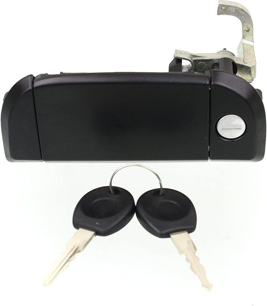 Front Exterior Door Handle Compatible with 1992-1997, 1999-2003 Volkswagen Eurovan Zinc Smooth, Metal, with Key Set, Set of 2, Driver and Passenger Side