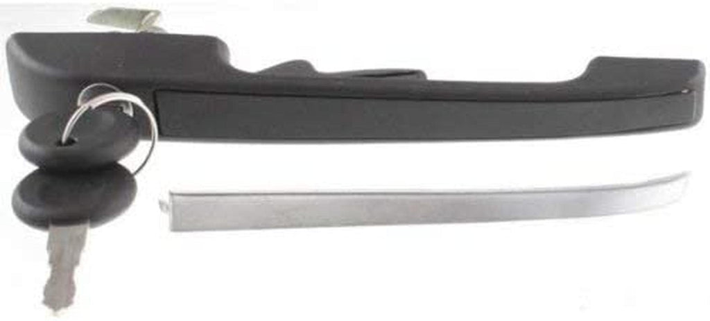 Front Exterior Door Handle Set of 2 Compatible with 1979-1984 Volkswagen Rabbit, Fits 1980-1983 Volkswagen Rabbit Pickup Textured Black Driver Side