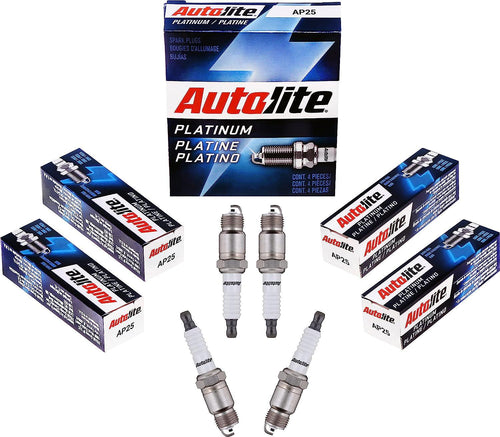Autolite Platinum AP25 Automotive Replacement Spark Plugs (4 Pack)