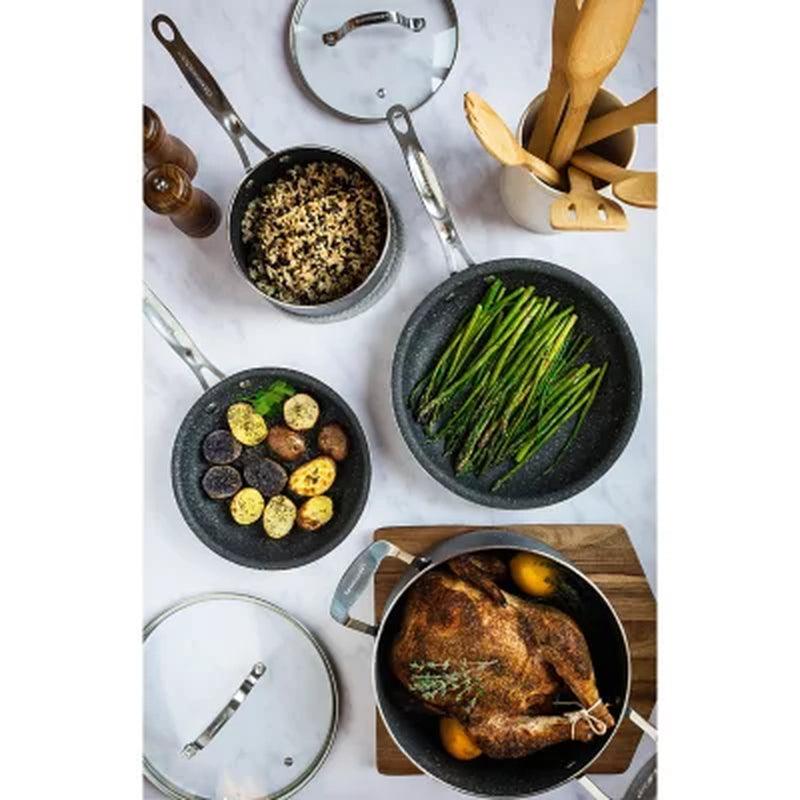 Granitestone 22-Piece Non-Stick Aluminum Cookware Set with Utensils